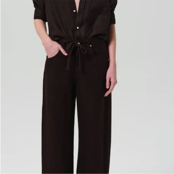 Citizens of Humanity Brynn Black Linen Pants 30 like new - Picture 4 of 10